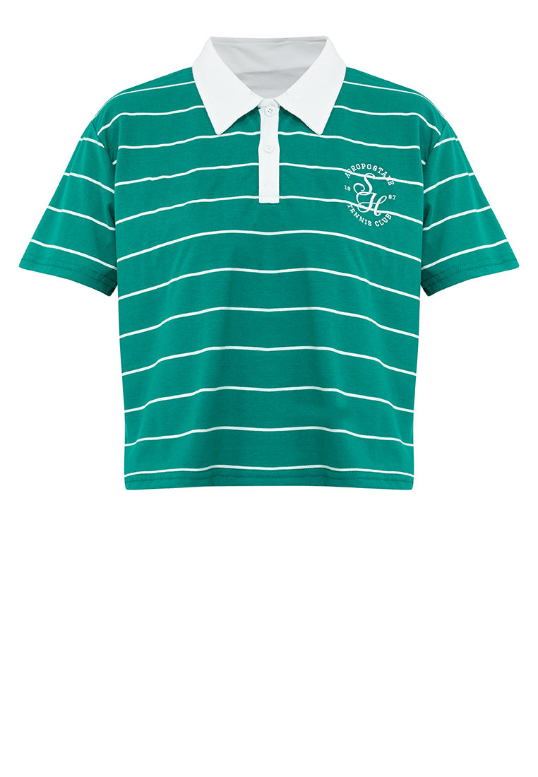 Aeropostale Tennis Club Boxy Polo Shirt