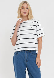 Aero Striped Boxy Tee