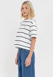 Aero Striped Boxy Tee