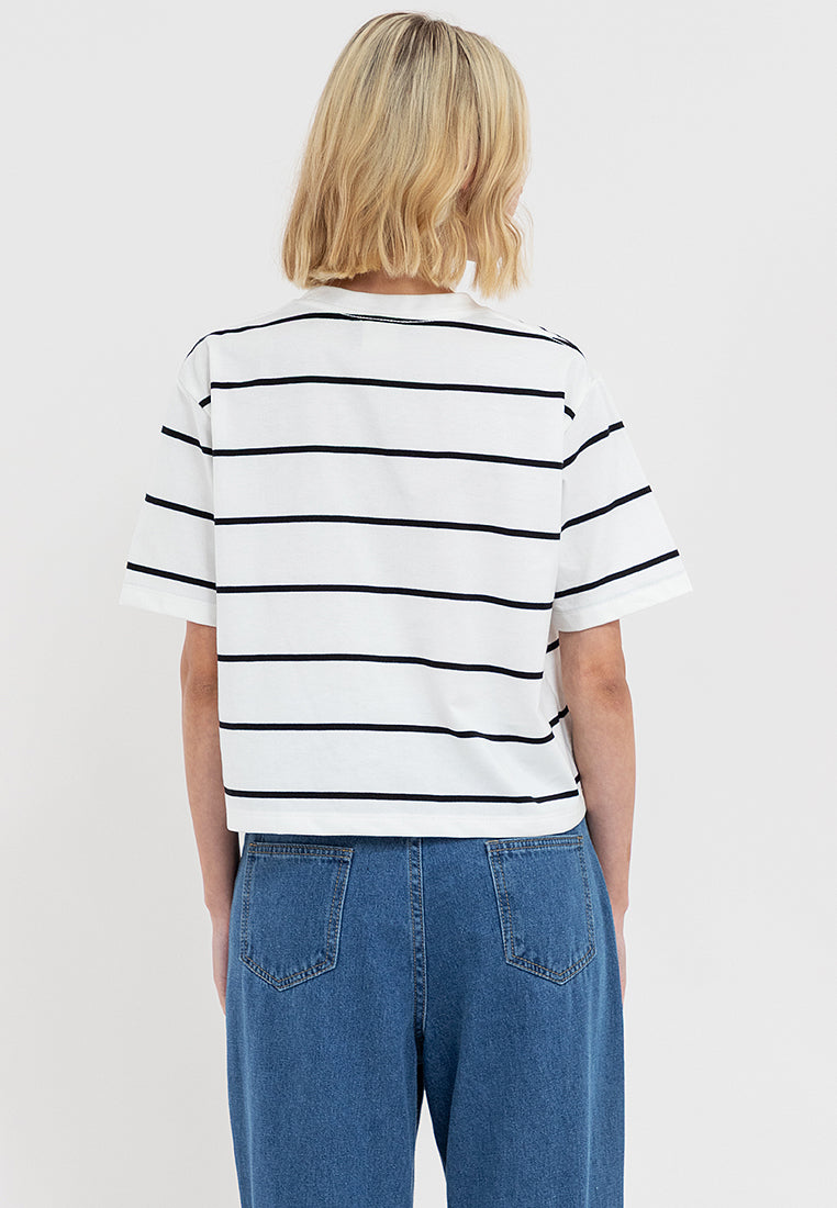 Aero Striped Boxy Tee