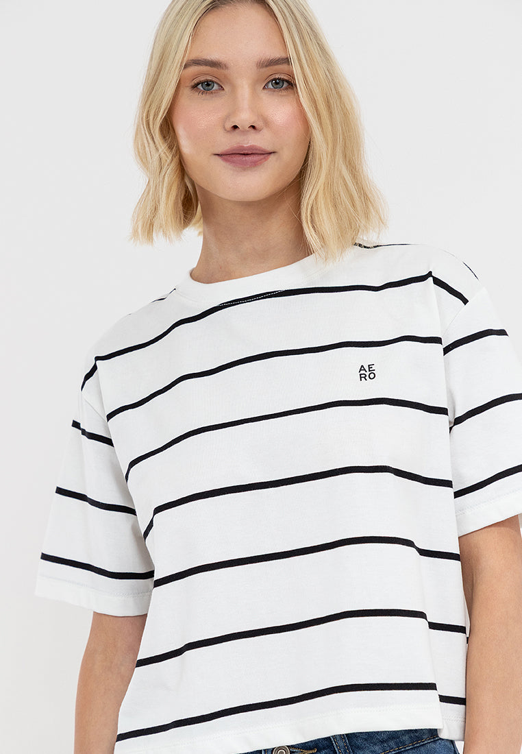 Aero Striped Boxy Tee
