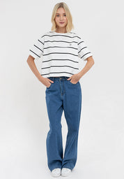 Aero Striped Boxy Tee