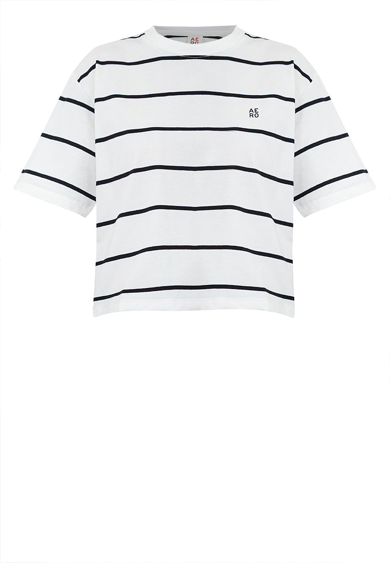 Aero Striped Boxy Tee