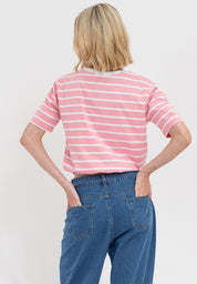 A87 Stripe Loose Gartered Tee
