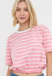 A87 Stripe Loose Gartered Tee