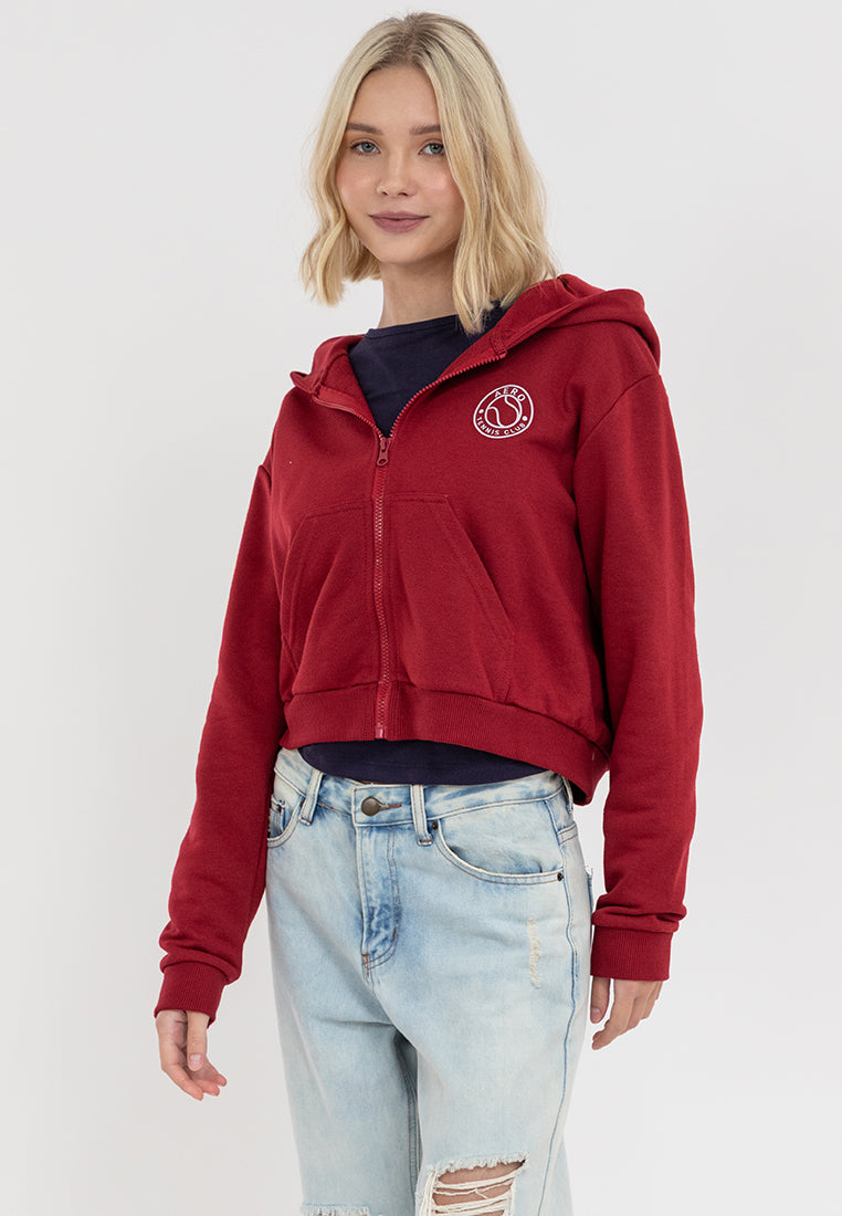 Aero Tennis Club Semi-Crop Hoodie