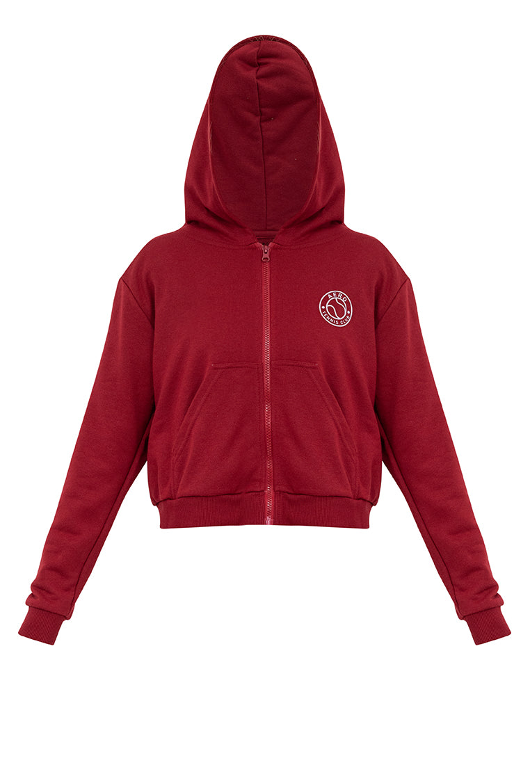 Aero Tennis Club Semi-Crop Hoodie