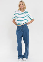 A87 Stripe Loose Gartered Tee