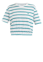 A87 Stripe Loose Gartered Tee