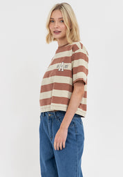 A1987 Boxy Striped Tee