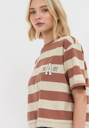 A1987 Boxy Striped Tee