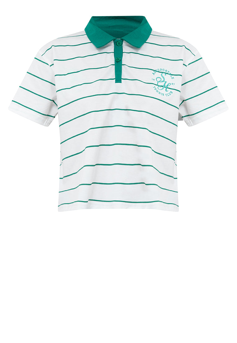 Aeropostale Tennis Club Boxy Polo Shirt