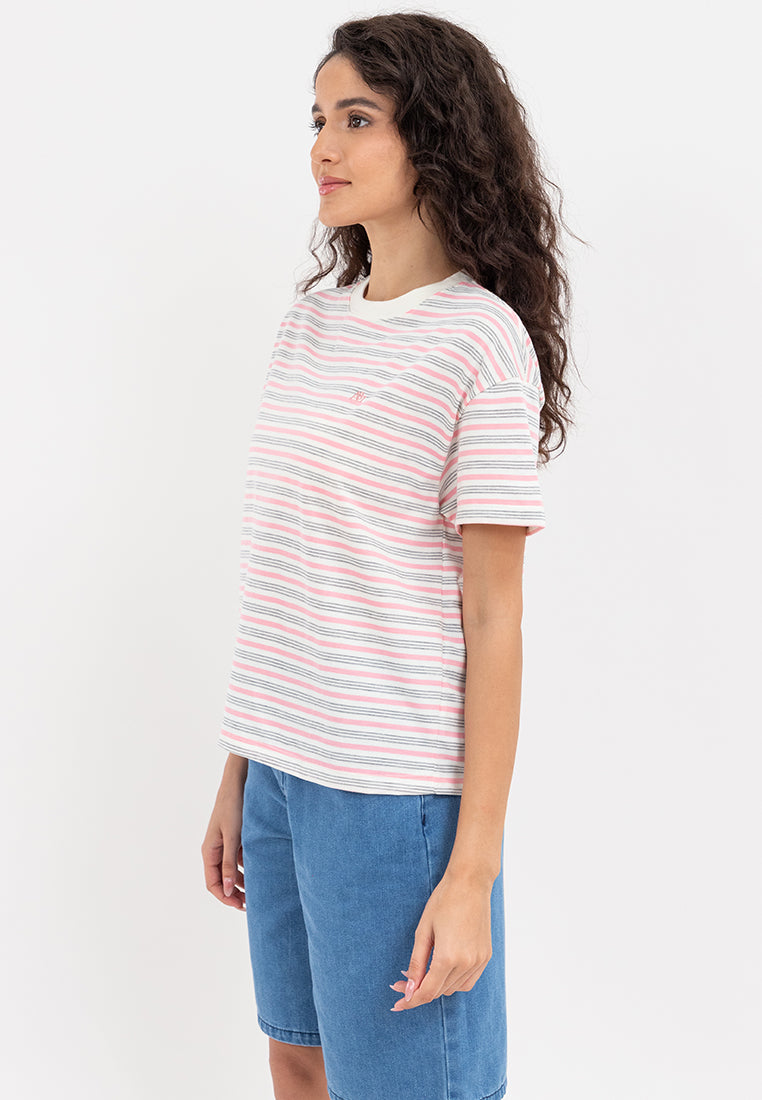 A87 Striped Boxy Tee