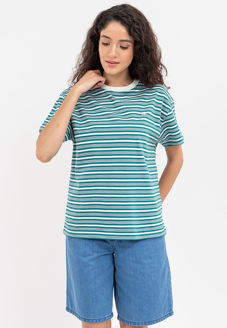 A87 Striped Boxy Tee
