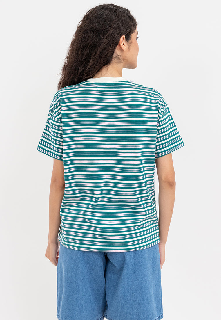A87 Striped Boxy Tee