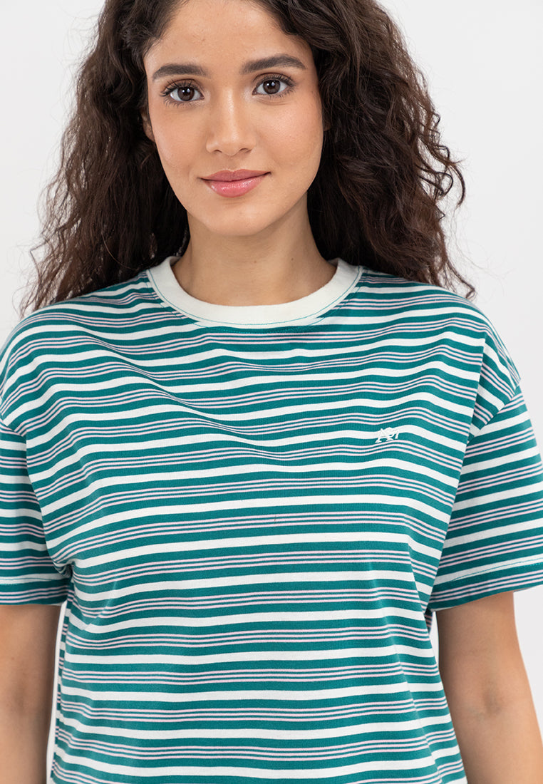 A87 Striped Boxy Tee