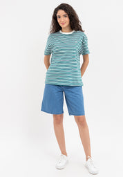 A87 Striped Boxy Tee