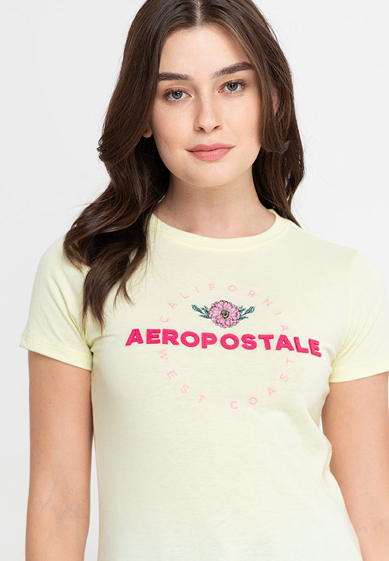 AEROPOSTALE FLORAL EMBRO Girls Graphic Tee