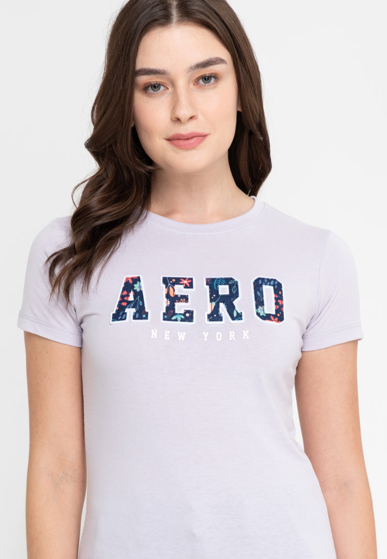NY AERO FLORAL Girls Graphic Tee