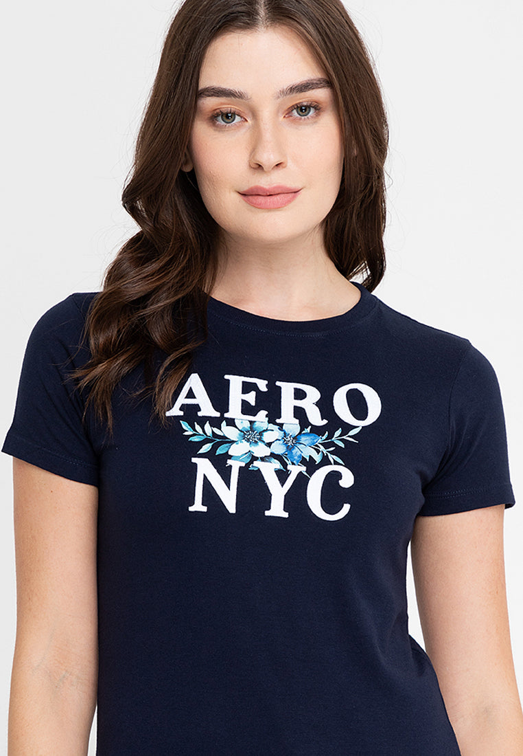 AERO NYC FLORAL Girls Graphic Tee