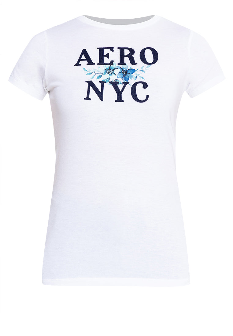 AERO NYC FLORAL Girls Graphic Tee