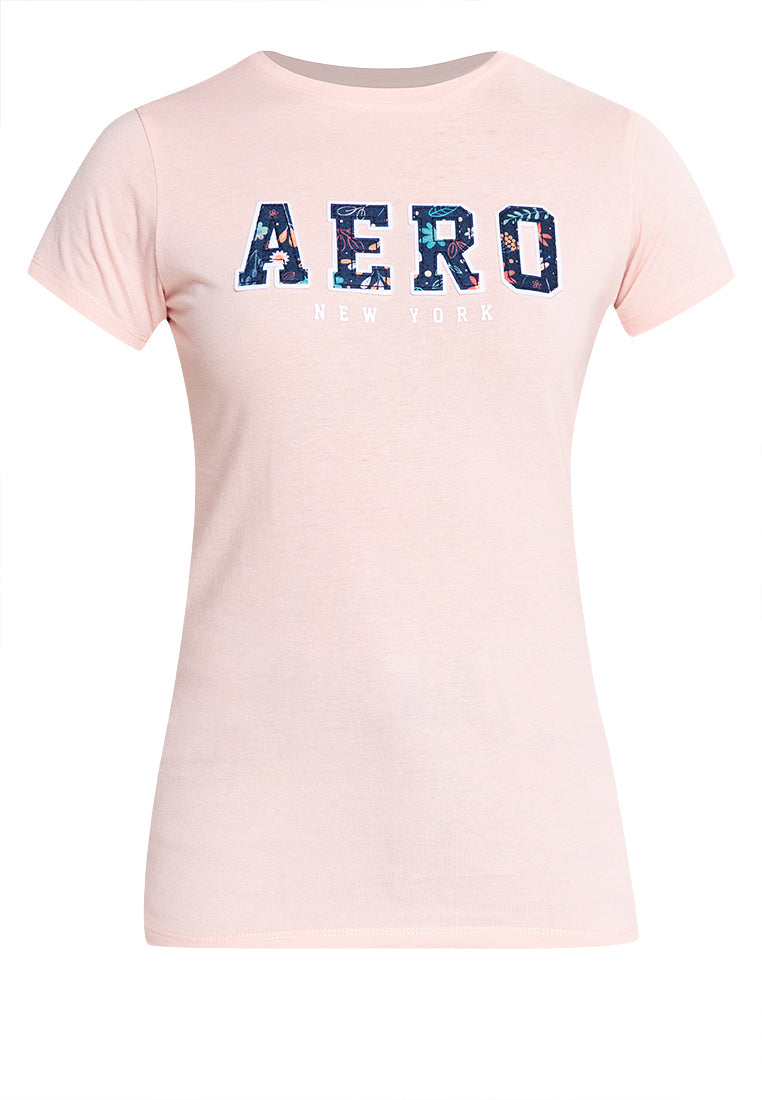 NY AERO FLORAL Girls Graphic Tee