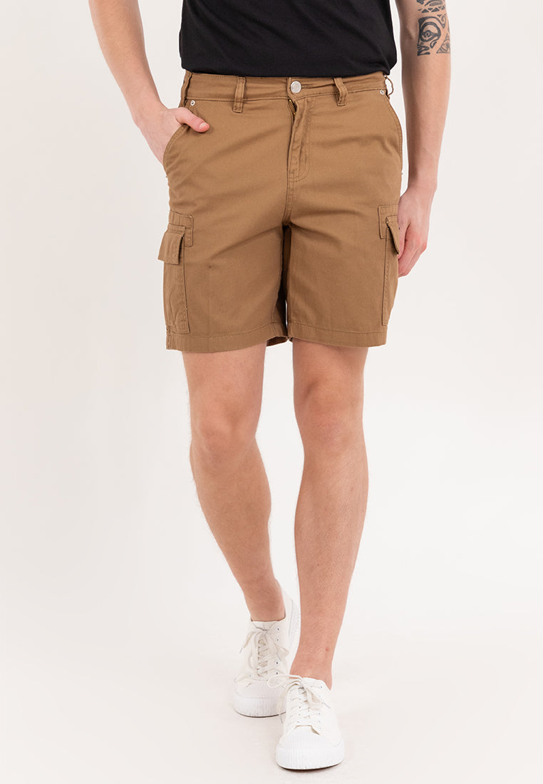 AERO Guys Khaki Cargo Shorts