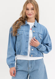 AERO Girls Loose Crop Denim Jacket