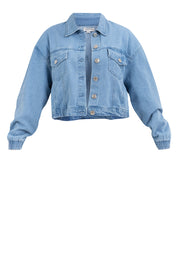 AERO Girls Loose Crop Denim Jacket