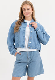 AERO Girls Loose Crop Denim Jacket