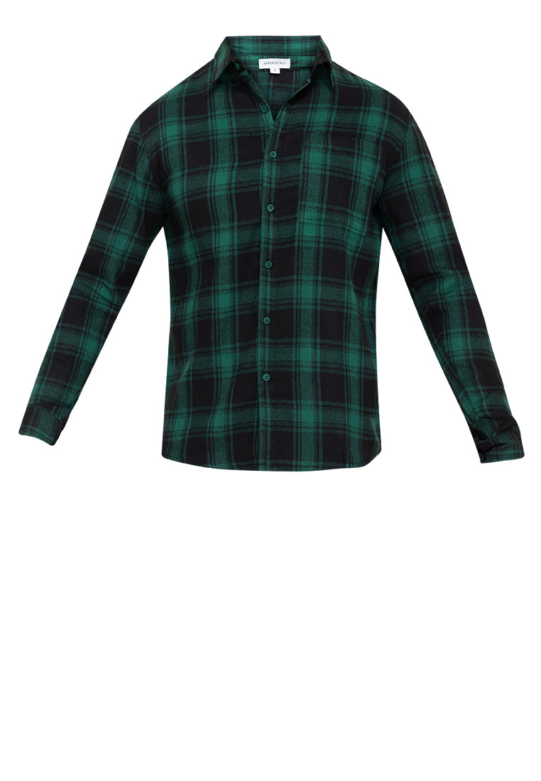 AERO Guys Checkered Longsleeves Polo