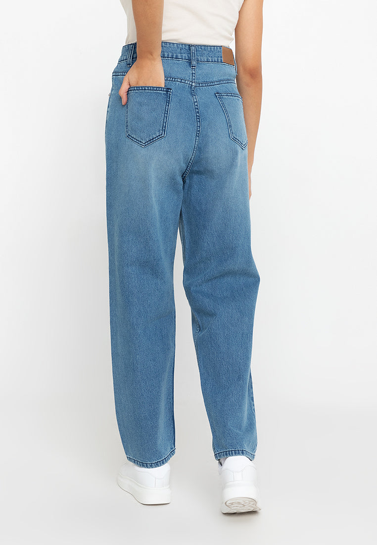 AERO Slim Fit Dark Wash Mom Jeans