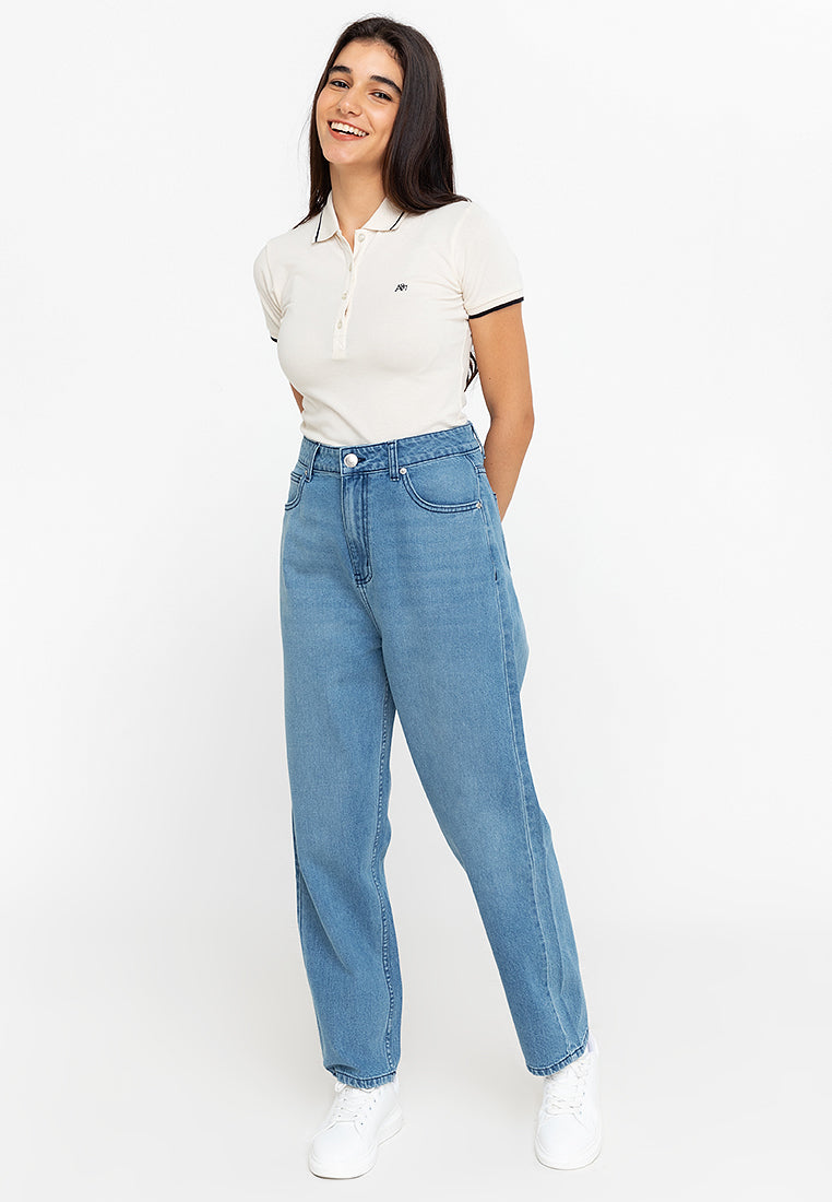 AERO Slim Fit Dark Wash Mom Jeans