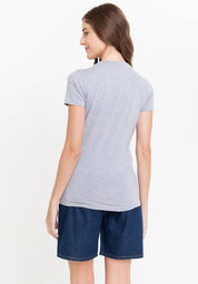 A87 Top Dye Gray Girls Tee