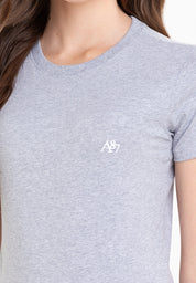 A87 Top Dye Gray Girls Tee