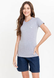 A87 Top Dye Gray Girls Tee