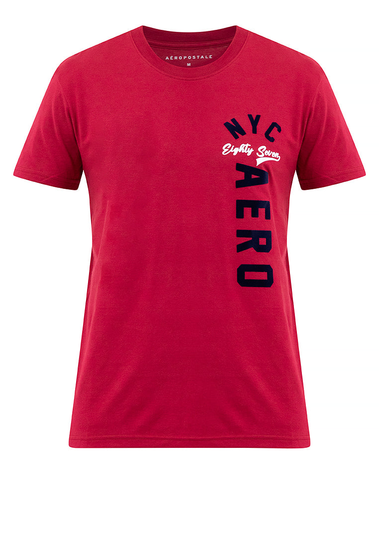 NYC AERO FLOCK Guys Biking Red Tee