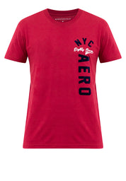 NYC AERO FLOCK Guys Biking Red Tee