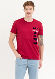 NYC AERO FLOCK Guys Biking Red Tee