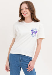 AERO NYC BUTTERFLY Girls Boyfriend Fit Tee