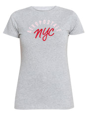 AERO Top Dye Gray NYC Girls Graphic Tee