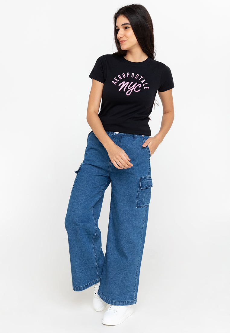 AERO Black NYC Girls Graphic Tee