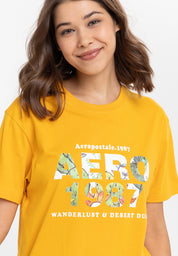 AERO Boyfriend Fit Mustard Yellow Girls Tee