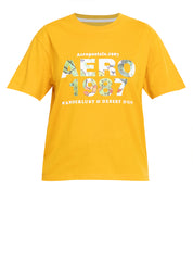 AERO Boyfriend Fit Mustard Yellow Girls Tee