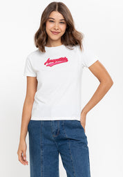 AEROPOSTALE Logo Girls Antique White Tee