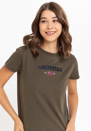 AEROPOSTALE Green Leaf Girls Tee