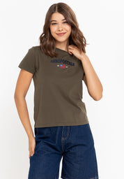 AEROPOSTALE Green Leaf Girls Tee