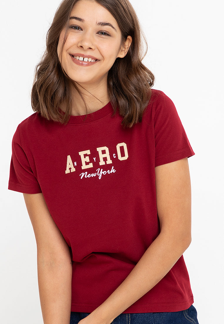 AERO New York Biking Red Girls Tee