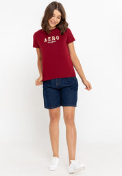 AERO New York Biking Red Girls Tee