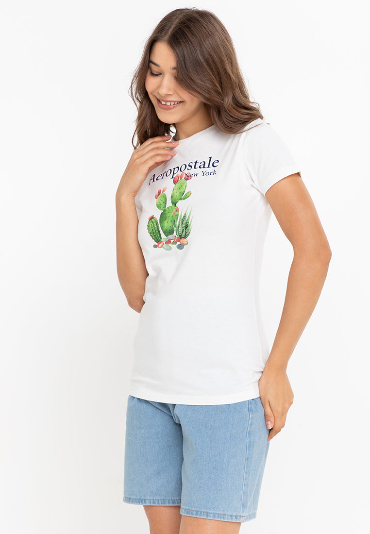 AERO NY Girls Cactus Graphic Tee